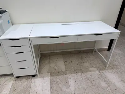 White wall-mounted cabinet with flip-top storage (good condition)