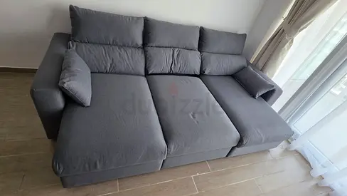 ikea Eskilstuna L shape sofa bed with storage