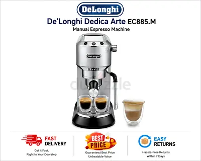 De'Longhi Dedica Arte Manual Espresso Machine EC885.M - Excellent Condition, FREE DELIVERY