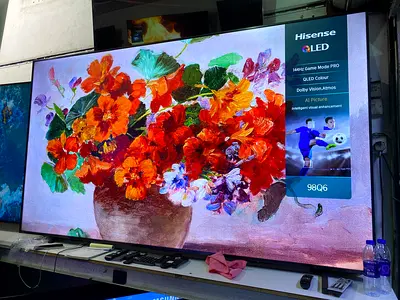 HISENSE QLED 98 INCH Q6 SMART 4K TV MODEL 2025 JUST OPEN BOX FREE DELIVERY