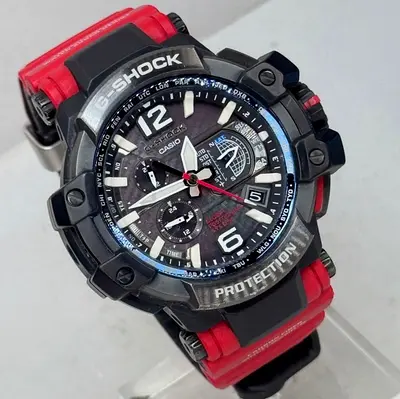 Casio G-Shock gravitymaster Analog-Digital Men's Watch with Red Strap - Used