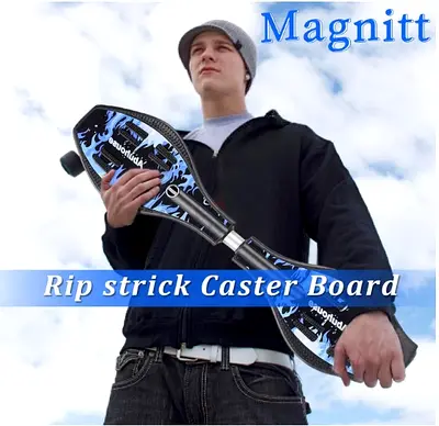Wave Board, 2 Wheel Twisty 360 Degree Caster Board