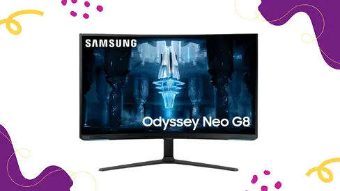 Samsung 32 inches G85NB Odyssey Neo G8 4K 240Hz Curved Gaming Monitor LS32BG850NUX