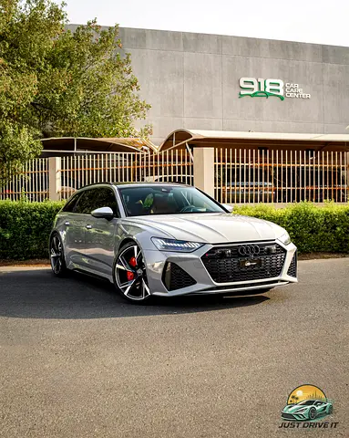 Audi RS6 Avant 2021 GCC Full Carbon Nardo Grey Full PPF Al Nabooda Service Contract