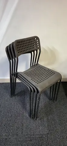 IKEA outdoor chairs set 4x (black)