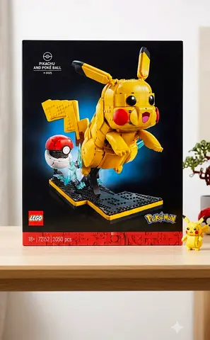LEGO Pokémon Pikachu & Poké Ball 2050pcs (Set 72152) - Almost New