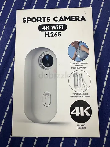 4K Sports Camera with Magnetic Mount & IPX7 Waterproof Case (30m), Wi-Fi Touch Screen, 120Min Batter