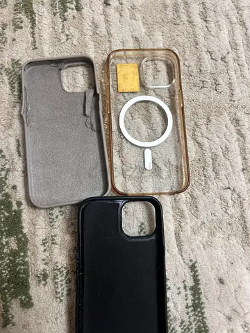 Collection of iPhone cases including MagSafe clear case