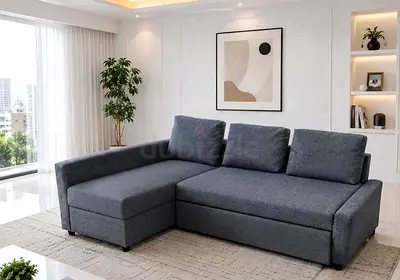 Comfortable Grey Sleeper Sectional
Featuring thick cushions, a sturdy frame, and built-in storage, t