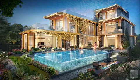 Golf Course View Villa | 7BR Gems Estates | Private Pool & Gardens