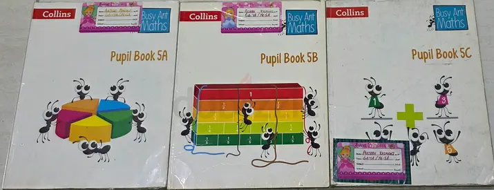 Collins Busy Ant Maths Pupil Books 5A, 5B, 5C - Set of 3