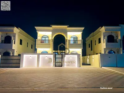 Villa (with pool) for sale at ajman| al helio2 area| 5 master rooms, majlis, 2 halls, swimming pool