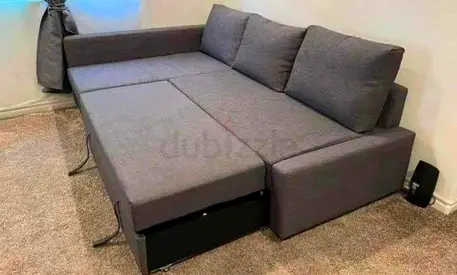 IKEA L shap Sofa store cum bed you can fix
