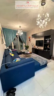 For Rent Monthly A fully Furnished One-Bedroom Two-bathroom apartment in Al Khan Beach 1 Tower