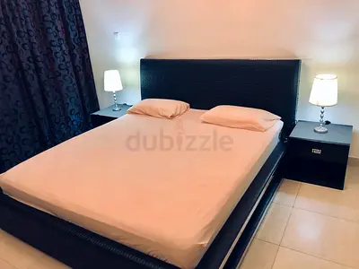 Master Room with attached bath / balcony / Metro business bay