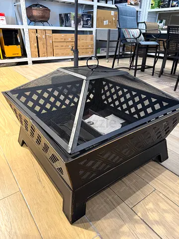 Steel Wood Outdoor Fire Pit