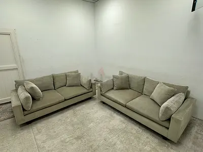 Like new condition west elm  sofa set