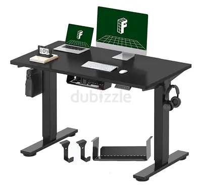 FLEXISPOT E1 Height Adjustable Electric Standing Desk with Desktop Two-Stage Heavy Duty Steel Stand