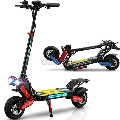 WINDHORSE H7 Folding Electric Scooter 1500W Powerful Motor 48V 13Ah Battery 60KM/H Speed 50KM Range