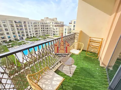 Pool view | Fully Furnished 1-BR Apartment | All facilities free