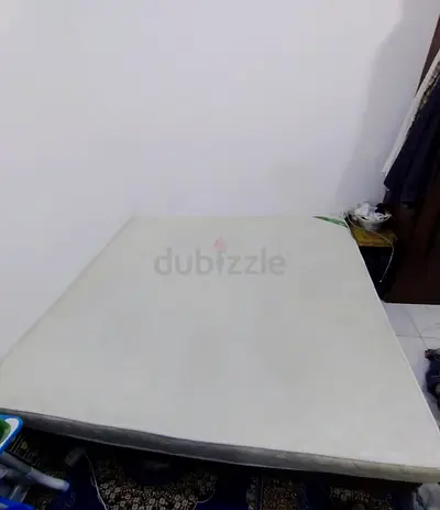 Used Double Mattress - Clean White, Good Condition