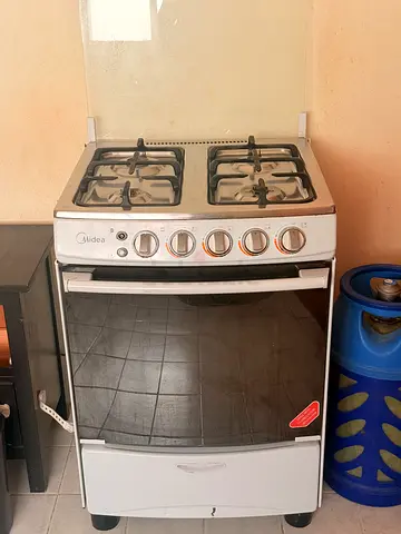 Used Midea 4-Burner Gas Stove with Oven - Good Working Condition