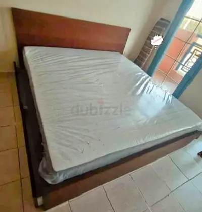 IKEA Malam king size 180×200cm bed frame with IKEA mattress and 2 big storage drawers underneath is