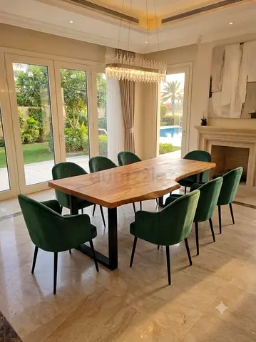 Dining table and 8 chairs  pieces for sale