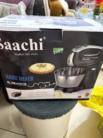 Saachi 250W Hand Mixer with Stainless Bowl - Used, Good Condition