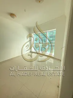 For annual rent in Al Qasimia, Sharjah * 3 bedrooms and a spacious living room. * Maid's room. * Pri