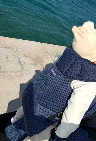 Ergonomic Baby Carrier / Front and Back Carrier (Navy Mesh)