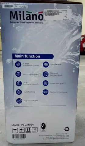 Milano Water Purifier / RO Water Treatment System - New in Box