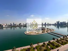 4 bedrooms and a living room with a view of the Arabian Gulf + free air conditioning + free gym + fr