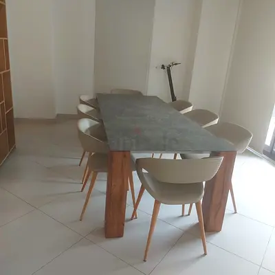 Perfect condition Italian Brand Dining table With six chairs