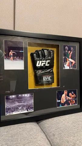 Conor McGregor Framed UFC Glove with Signed Fight Photos - Wall Display