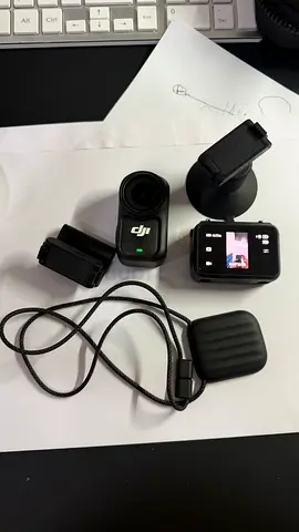DJI Action 2 Dual-Screen Mod + Magnetic Mounts — Good Condition