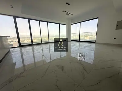 For annual rent in Ajman, in the Al Zorah area: two bedrooms, a living room, parking, and three bathrooms.