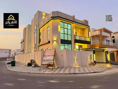 Luxury modern corner villa with 6 master bedrooms behind Al Hamidiya Park – registration fees included | Freehold ownership for all nationalities