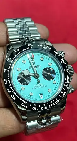 Seiko Mod - Tudor Black Bay Chrono Tiffany Blue