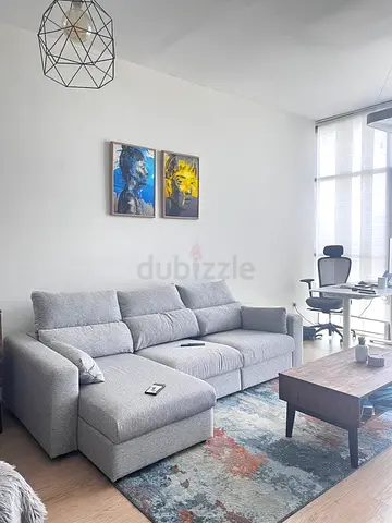 IKEA Esklstuna L shape Sofa Bed Gray