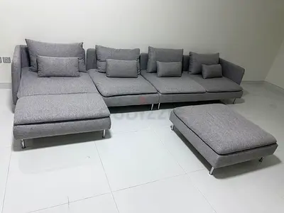 Ikea Sodhremn L Shape Sofa Gray
