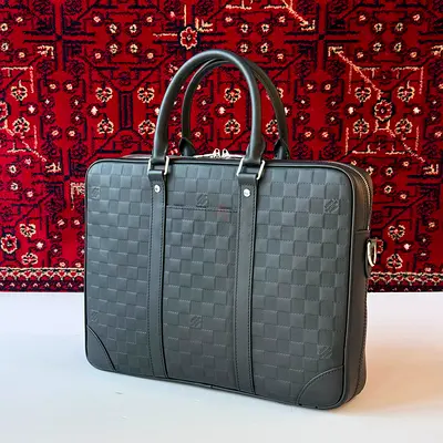 Louis vuitton black men's briefcases