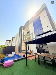 Brand New 4-Bedroom Villa | Private Pool & Garden | Near E311 | 3,014 Sq. Ft. | Al Bahia