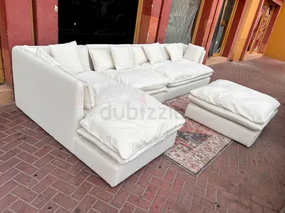 Premium Quality Marina Home feather 🪶 filled Sofa Beige