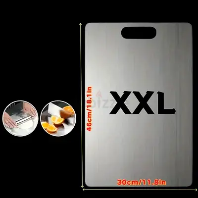 Stainless steel chopping board