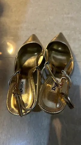 Original Dune London Gold Heels – Size 41 – Good Condition
