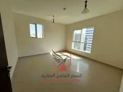 تكييف مجاني باركن مجاني + جيم ومسبح مجانا اكبر مساحة غرفة وصالة تشطيب ممتاز سهل المخرج الى دبي للايجار في المجاز 1
