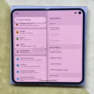 Google Pixal 10 pro fold 256 gb