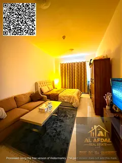 Fully furnished studio with an excellent payment plan, separate kitchen, and super deluxe finishes.