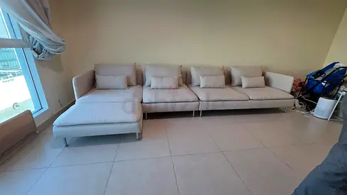 Beige Color ikea Soderhim L Shape Sofa